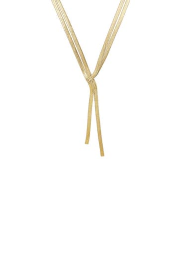 AMOR Kette für Damen, Edelstahl gold