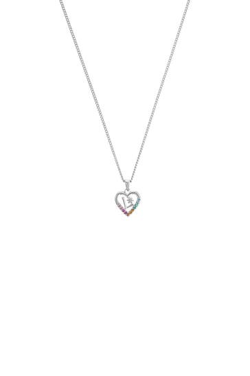 PRINZESSIN LILLIFEE Kette mit Anhänger für Mädchen, 925 Sterling Silber, Zirkonia synth. | L