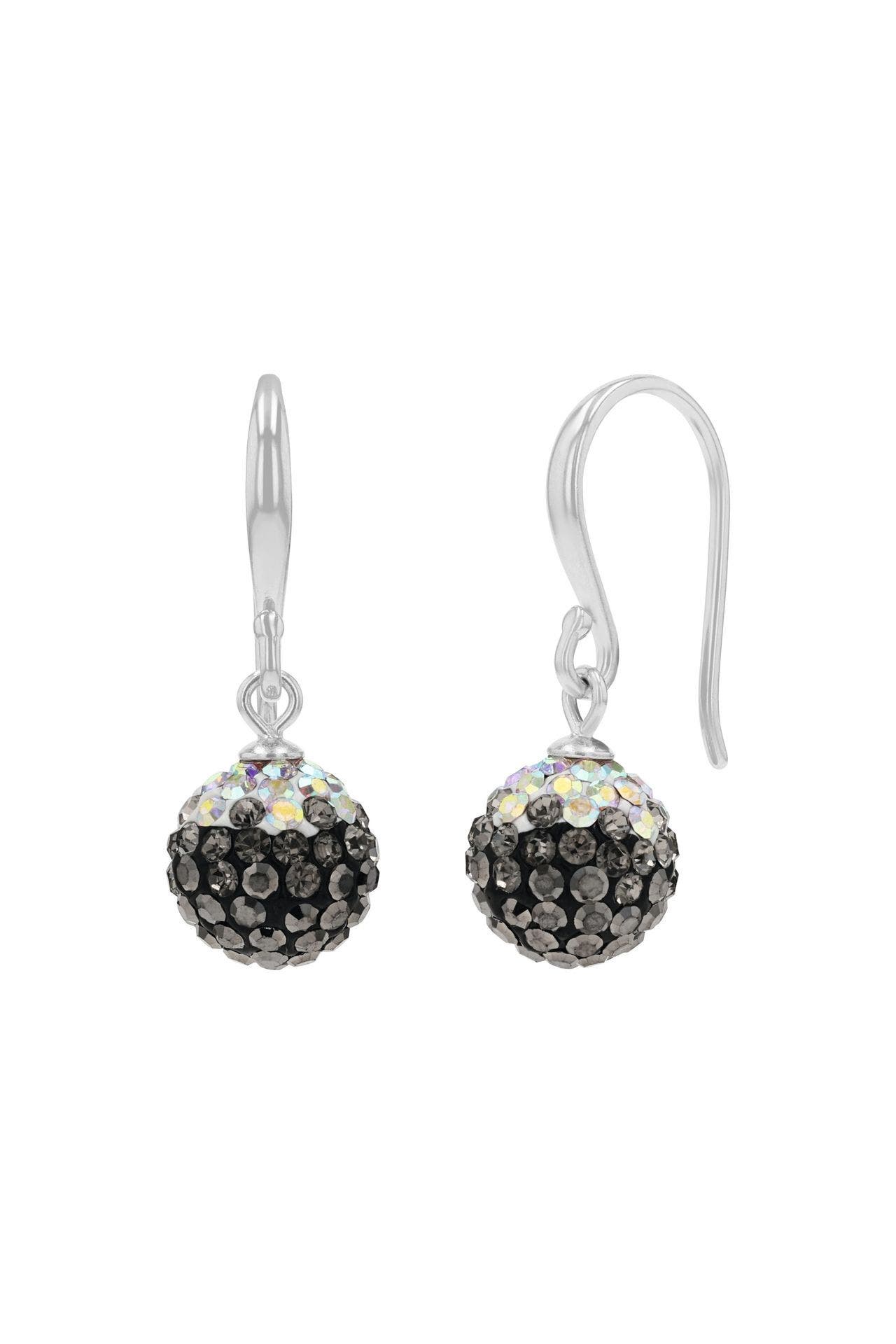 AMOR Ohrringe für Damen, 925 Sterling Silber, Kristallglas Silber, Bild 1