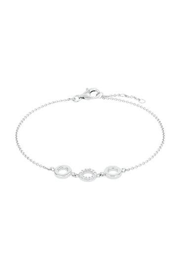 AMOR Armband für Damen, 925 Sterling Silber, Zirkonia synth. Silber