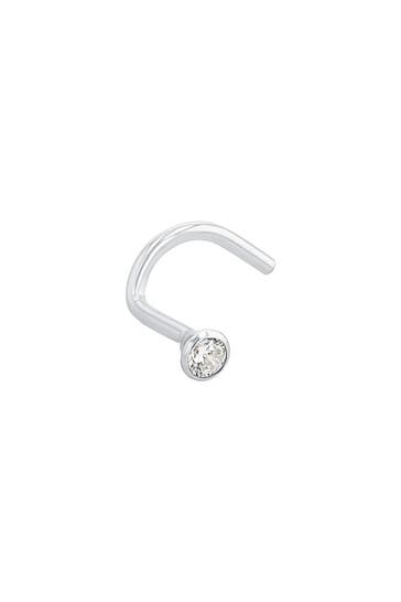 AMOR Nasenpiercing für Damen, 925 Sterling Silber, Zirkonia synth.