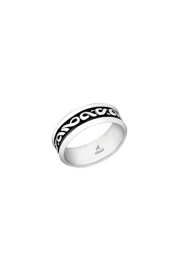 AMOR Ring für Damen und Herren, Unisex, Edelstahl