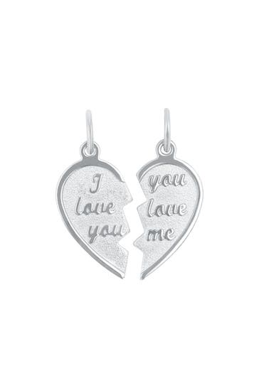 AMOR Motivanhänger für Damen und Herren, Unisex, 925 Sterling Silber | Herz