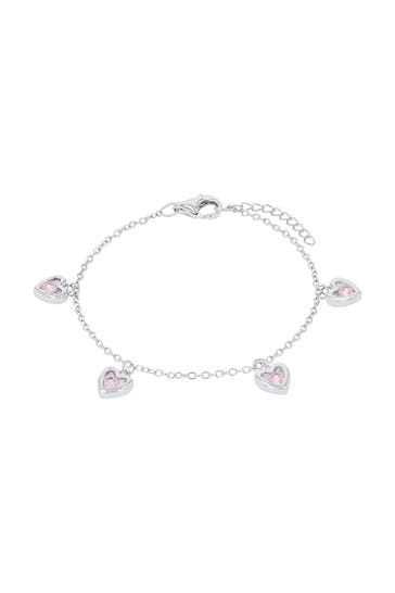 PRINZESSIN LILLIFEE Armband für Mädchen, 925 Sterling Silber, Zirkonia synth. | Herz