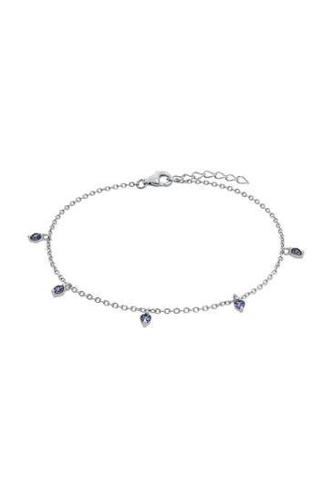 AMOR Armband für Damen, 925 Sterling Silber, Zirkonia synth. Blau