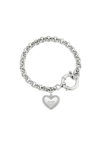 JOOP! Armband für Damen, 925 Sterling Silber, Zirkonia synth. | Herz Silber