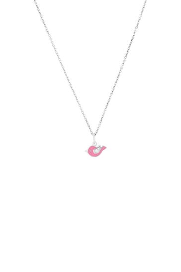 PRINZESSIN LILLIFEE Kette mit Anhänger für Mädchen, 925 Sterling Silber, Zirkonia synth. | Vogel