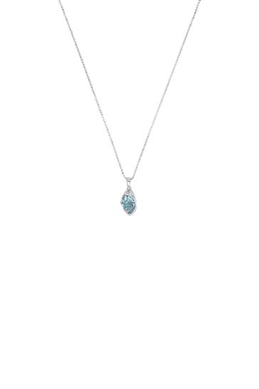 AMOR Kette mit Anhänger für Damen, 925 Sterling Silber, Zirkonia synth.