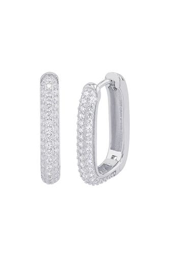 NOELANI Creolen für Damen, 925 Sterling Silber, Zirkonia synth.