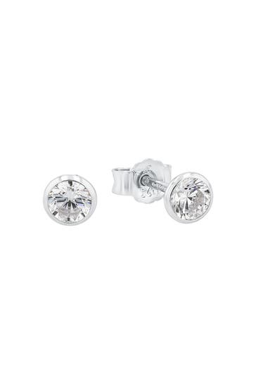 AMOR Ohrstecker für Damen, 925 Sterling Silber, Zirkonia synth.