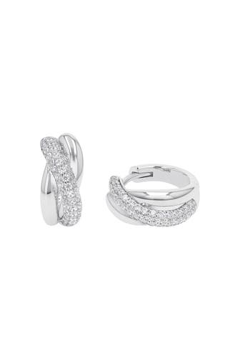 JOOP! Creolen für Damen, Silber 925, Zirkonia
