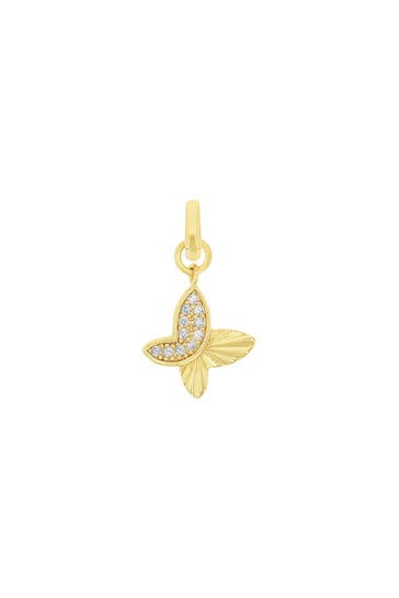 AMOR Charm für Damen, 925 Sterling Silber, Zirkonia synth. | Schmetterling
