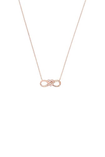 AMOR Kette mit Anhänger für Damen, 925 Sterling Silber, Zirkonia synth. | Infinity