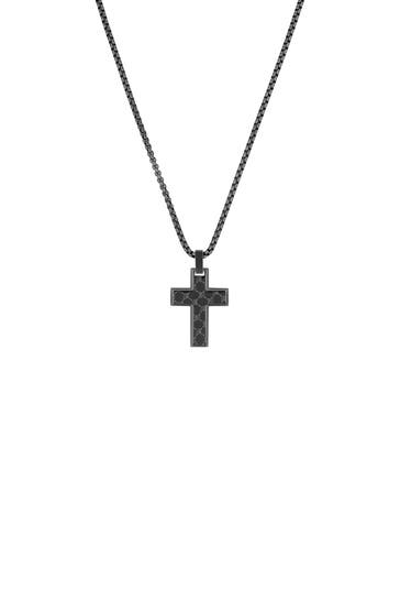 JOOP! Kette mit Anhänger für Herren, Edelstahl | Kreuz