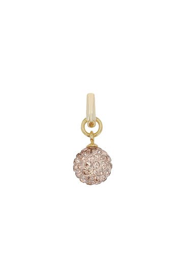 AMOR Charm für Damen, 925 Sterling Silber, Kristallglas