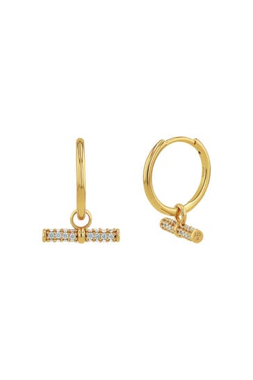 NOELANI Ohrringe für Damen, Silber 925, Zirkonia Gold