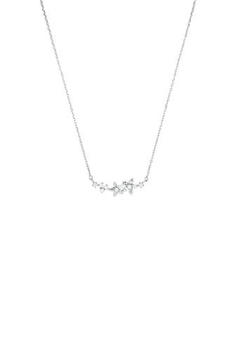 AMOR Kette mit Anhänger für Damen, 925 Sterling Silber, Zirkonia synth. | Blume