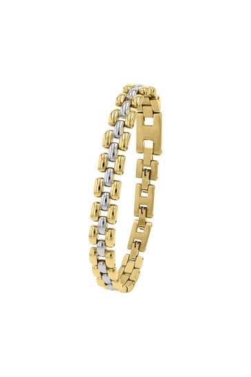JOOP! Armband für Damen, Edelstahl Bicolor