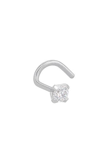 AMOR Nasenpiercing für Damen, 925 Sterling Silber, Zirkonia synth.