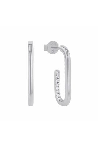 AMOR Creolen für Damen, 925 Sterling Silber, Zirkonia synth.
