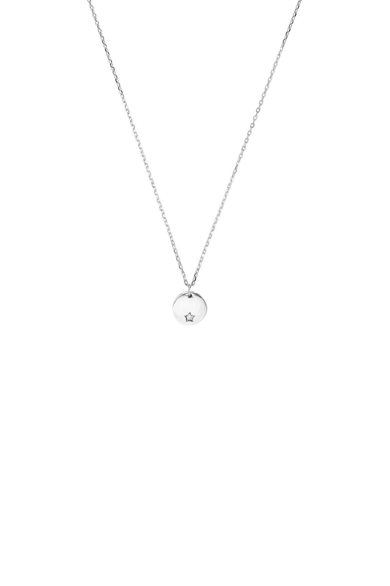 AMOR Kette für Damen, 925 Sterling Silber, Zirkonia synth. | Stern Silber, Bild 1