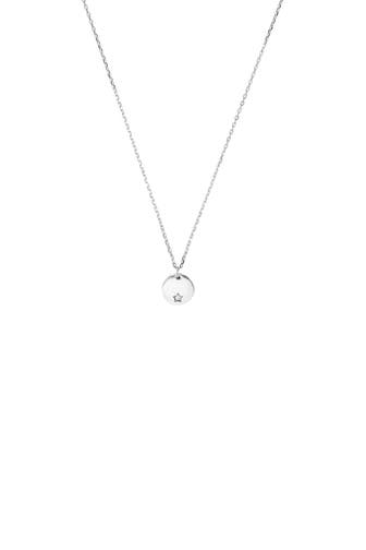 AMOR Kette für Damen, 925 Sterling Silber, Zirkonia synth. | Stern Silber