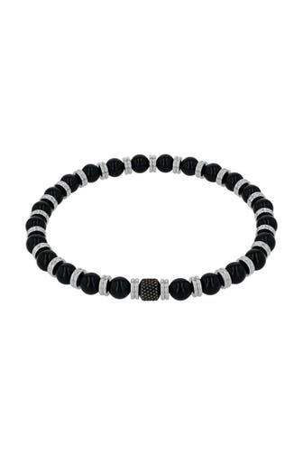 AMOR Armband für Herren, Edelstahl, Achat
