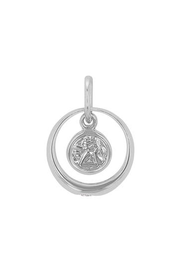 AMOR Motivanhänger für Damen, 925 Sterling Silber, Zirkonia synth. | Engel