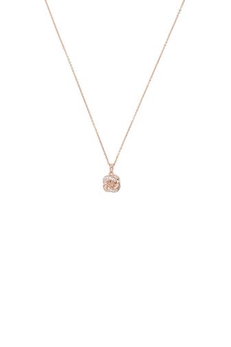 AMOR Kette für Damen, 925 Sterling Silber, Zirkonia synth. Roségold