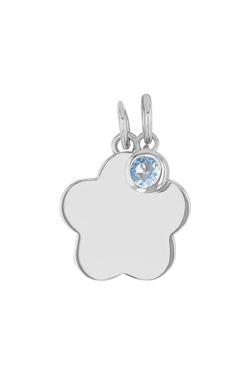 AMOR Motivanhänger für Damen, 925 Sterling Silber, Glas | Blume