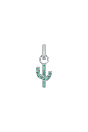 AMOR Charm für Damen, 925 Sterling Silber, Zirkonia synth. | Kaktus