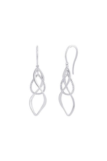 AMOR Ohrringe für Damen, 925 Sterling Silber, Zirkonia synth. Silber