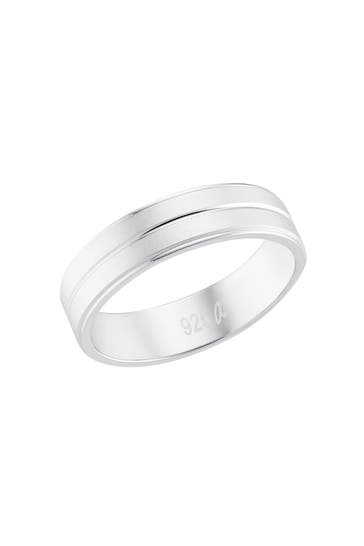 AMOR Ring für Damen und Herren, Unisex, 925 Sterling Silber Silber