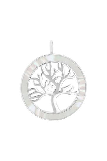 AMOR Motivanhänger für Damen, 925 Sterling Silber | Lebensbaum