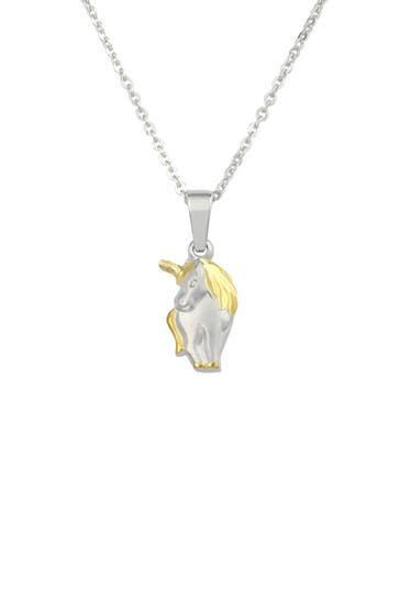 AMOR Kette mit Anhänger für Mädchen, 925 Sterling Silber | Einhorn