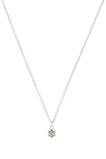 PRINZESSIN LILLIFEE Kette mit Anhänger für Mädchen, 925 Sterling Silber, Zirkonia synth. | Geburtsstein