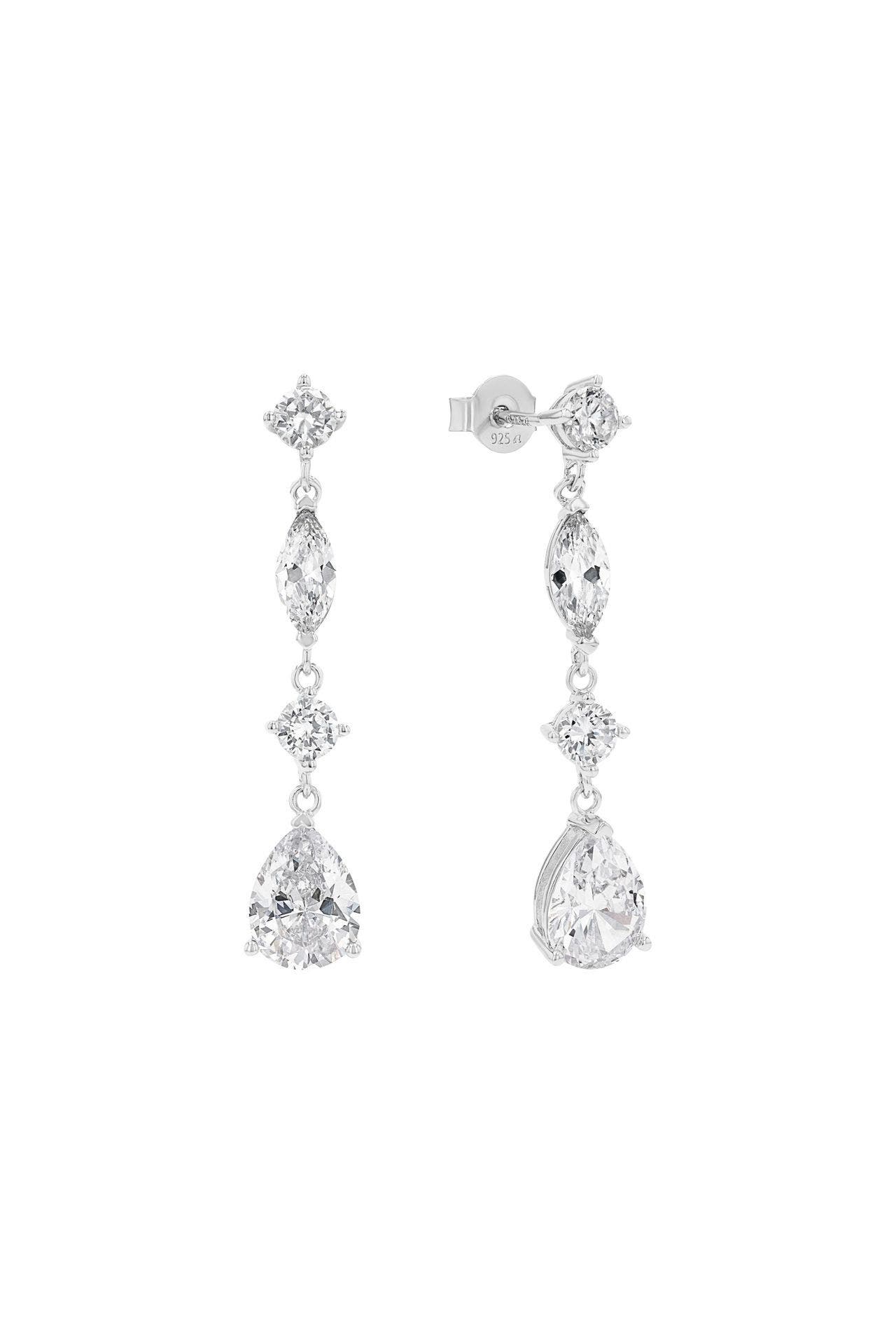 AMOR Ohrhänger für Damen, 925 Sterling Silber, Zirkonia synth., Bild 1