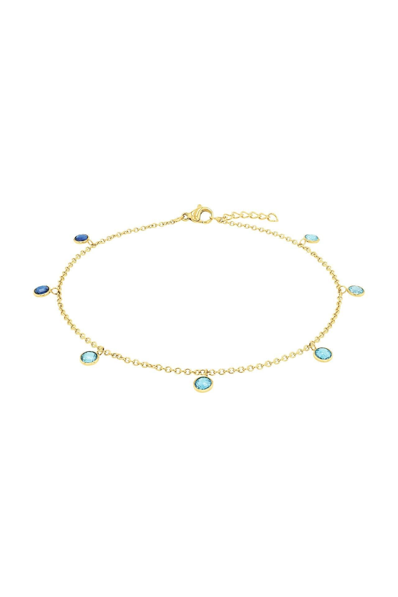 AMOR Fußkette für Damen, Edelstahl, Zirkonia synth., Bild 1