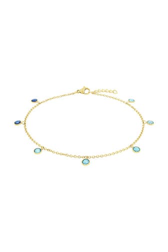 AMOR Fußkette für Damen, Edelstahl, Zirkonia synth.