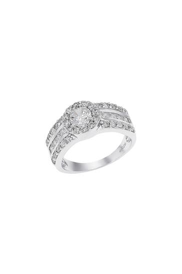 AMOR Ring für Damen, 925 Sterling Silber, Zirkonia synth.