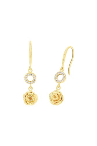 AMOR Ohrhänger für Damen, 925 Sterling Silber, Zirkonia synth. | Rose