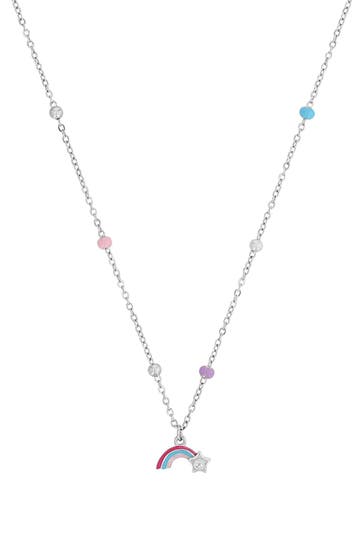 PRINZESSIN LILLIFEE Kette mit Anhänger für Mädchen, 925 Sterling Silber, Zirkonia synth. | Sternschnuppe