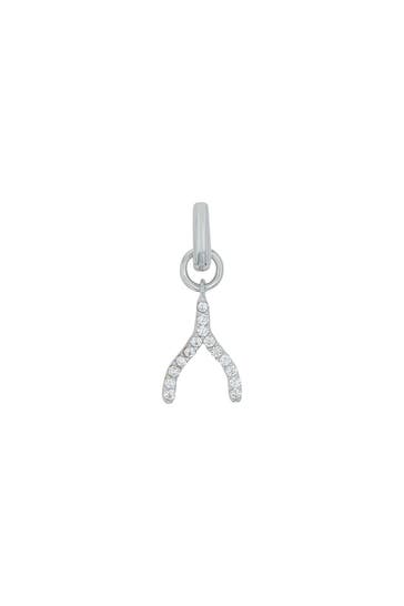 AMOR Charm für Damen, 925 Sterling Silber, Zirkonia synth.