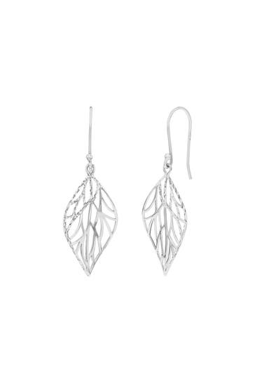 AMOR Ohrringe für Damen, 925 Sterling Silber | Blatt Silber