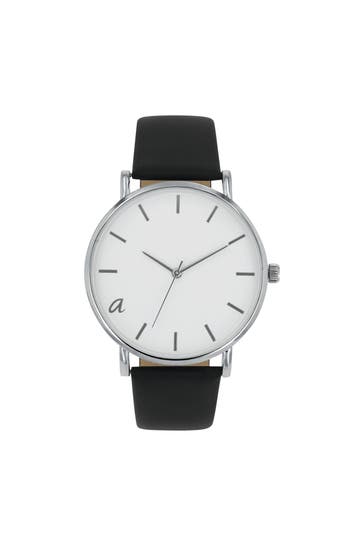 AMOR Quarzuhr für Damen und Herren, Unisex IP | Apfelleder
