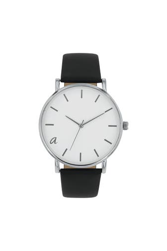 AMOR Quarzuhr für Damen und Herren, Unisex IP | Apfelleder