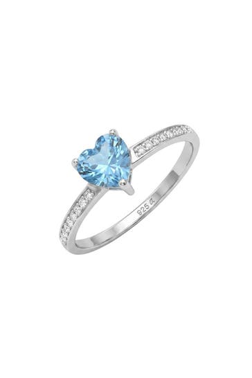 AMOR Ring für Damen, 925 Sterling Silber, Zirkonia synth. | Herz