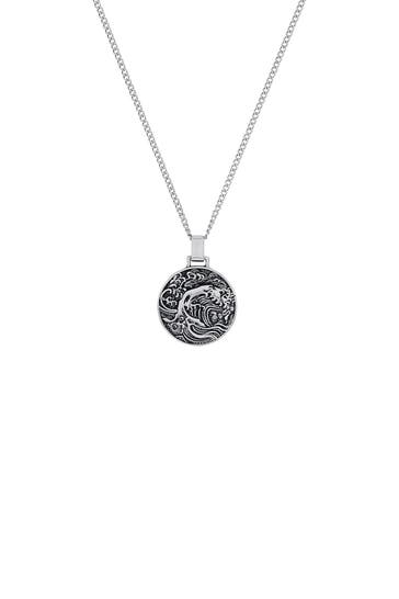 AMOR Kette mit Anhänger für Herren, Edelstahl