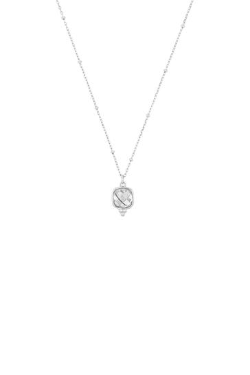 AMOR Kette mit Anhänger für Damen, 925 Sterling Silber, Zirkonia synth.