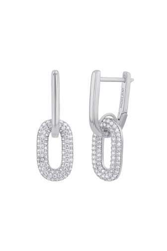 NOELANI Creolen für Damen, 925 Sterling Silber, Zirkonia synth.